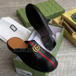 Original Gucci Leather Half Shoes In 3 Colorways