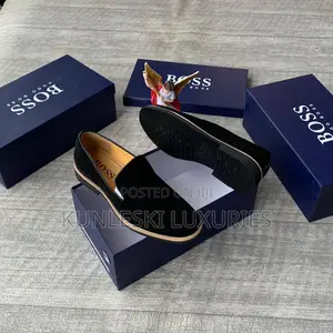 Original Hugo Boss Suede Loafers Shoes In 4 Colors