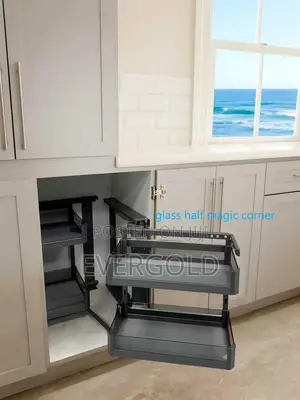 Glass Kitchen Magic Corner Gray Color