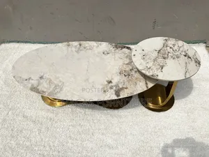 Luxury Marble Gold Center Table Set – Modern Home Elegance