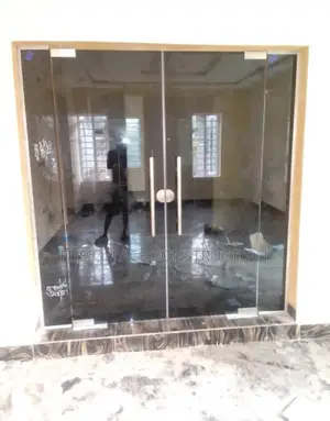 Frameless Double Swing Glass Door