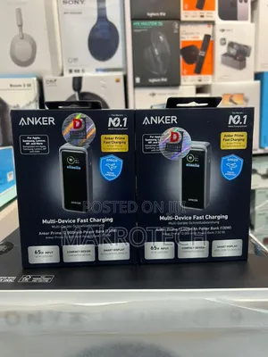 Anker Prime Power Bank, 2 Port 12000 M Ah Portable Charger With 130w