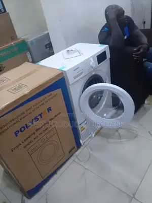 Conquer Stains With the Polystar 7kg Front Load Washing Machine.