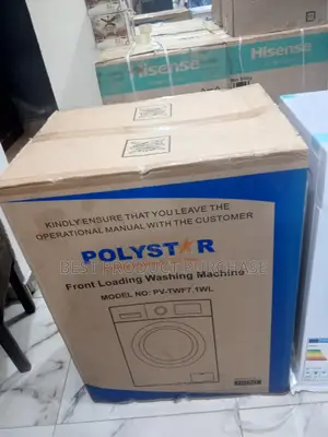 Low Maintenance, High Output: Polystar 7kg White Front Loader.