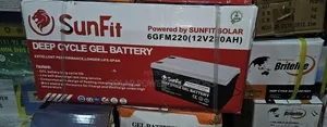 Sunfit Deep Cycle Gel Battery 12v220ah