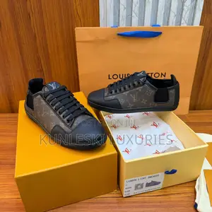 Original Louis Vuitton Slalom Low Top Monogram Leather Sneakers
