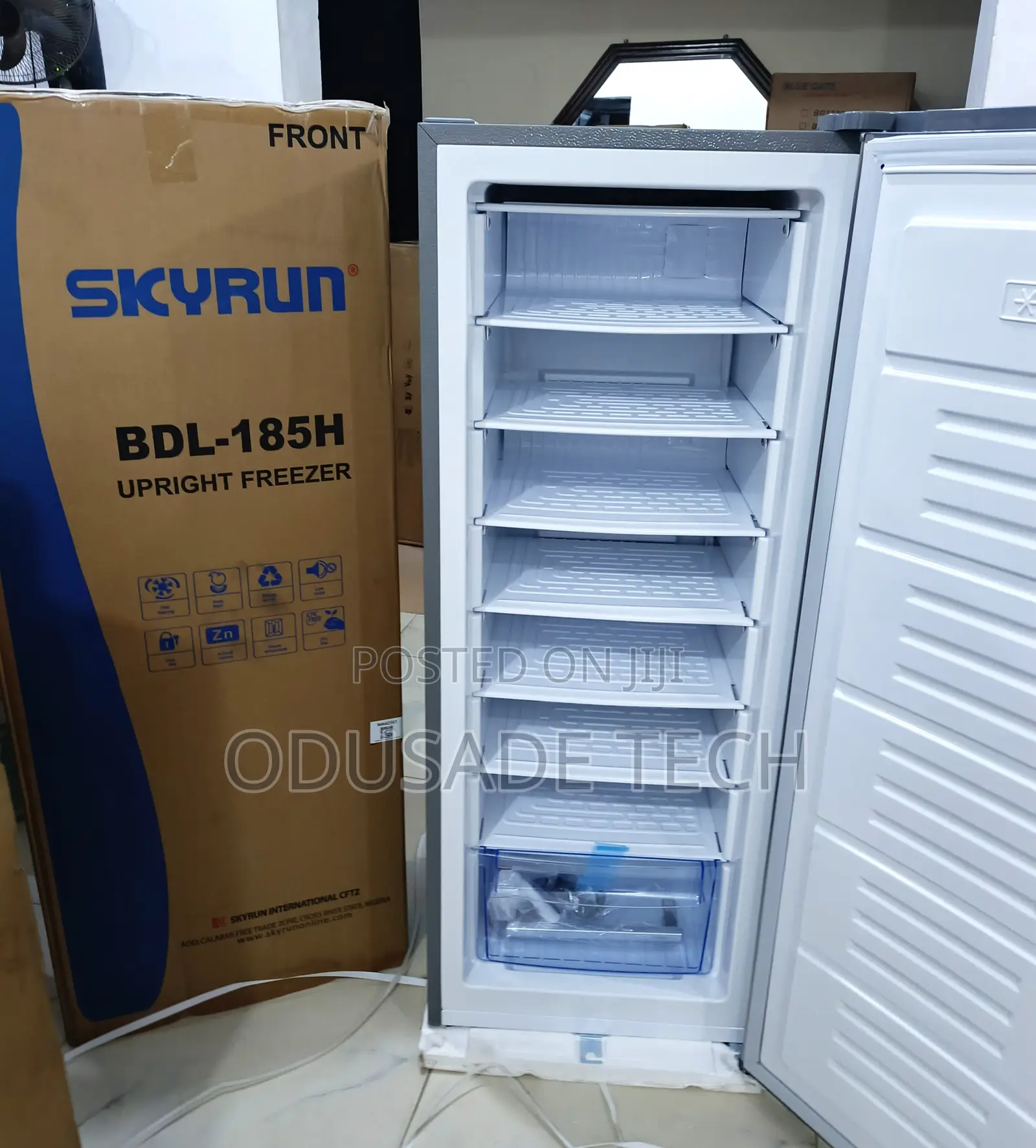 Skyrun 185h Upright Freezer – Super Freeze Function