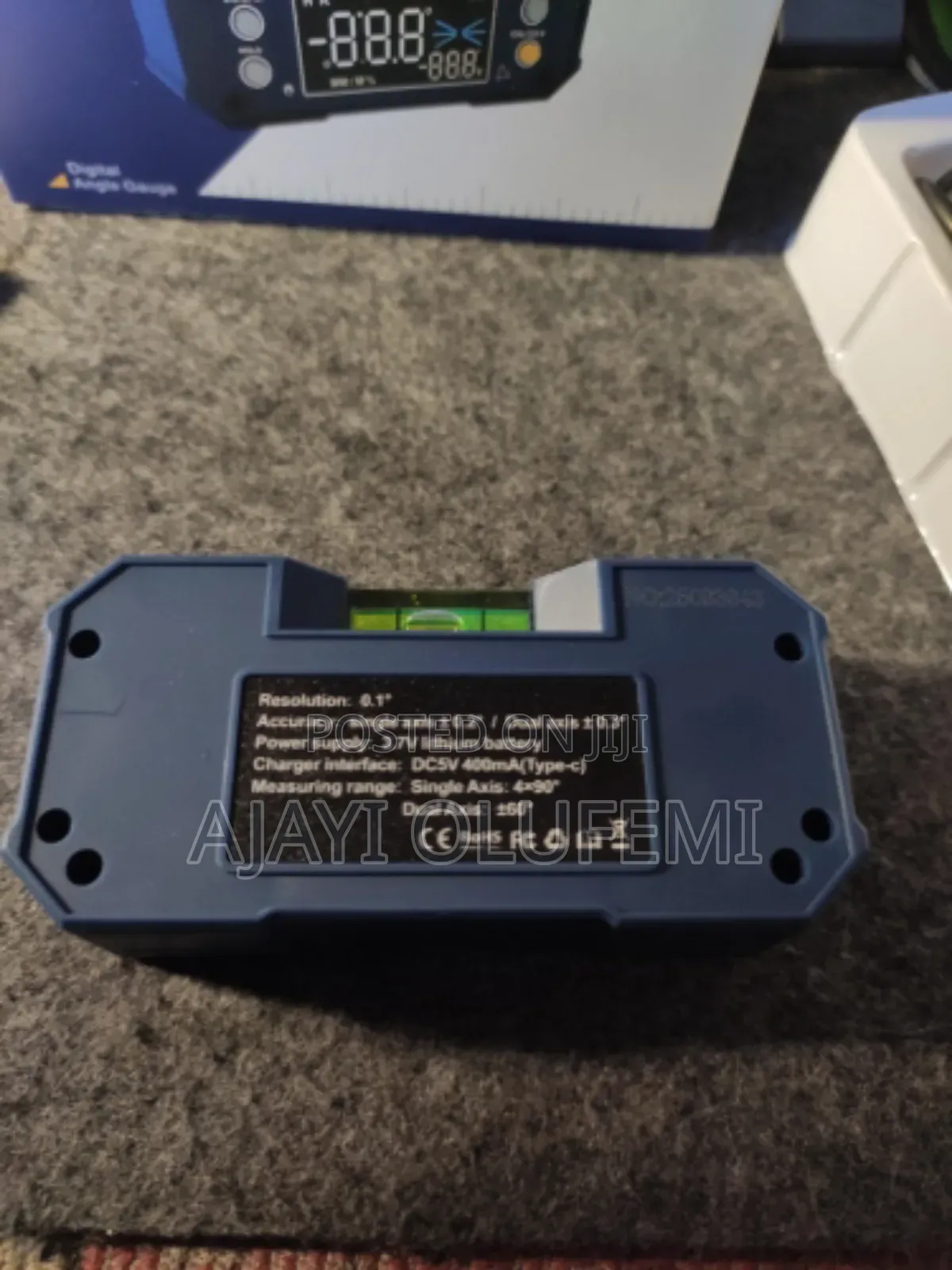 Digital Rechargeable Angle Guage Finder (Inclinometer)