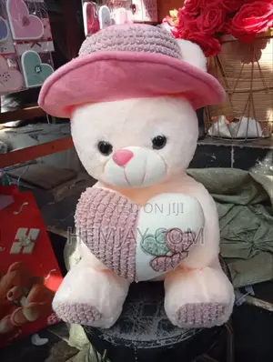 Cute Teddy With Hat and Love . "Quality and Fluffy"