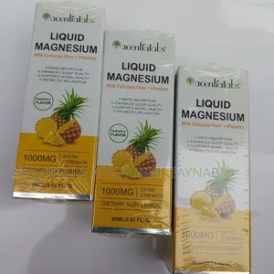 Liquid Magnesium Drops With Cellolose Fiber and Vitamins