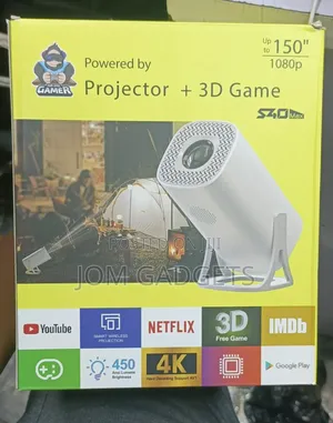 S40 Max 2-in-1 Smart Projector and Gaming Console.