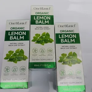 Lemon Balm Leaf Drops -60ml Relieve Stress, Promotes Relaxation Focus