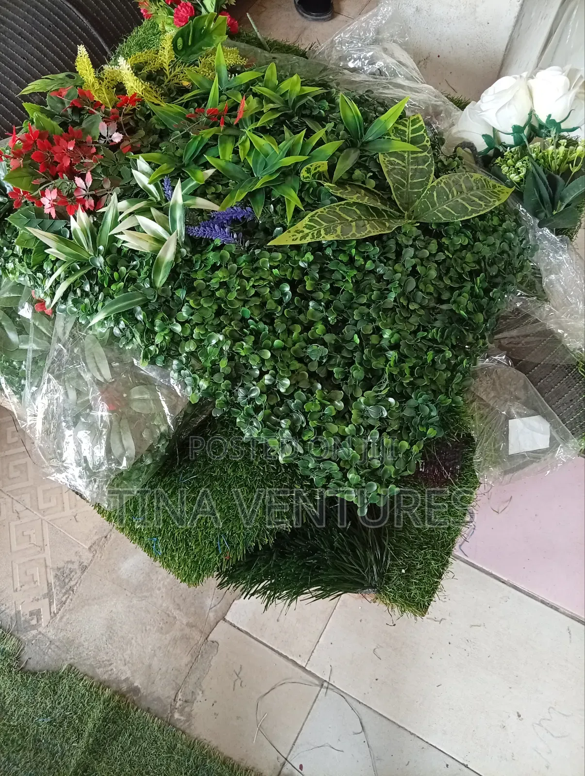 Artificial Wall Flower Mat