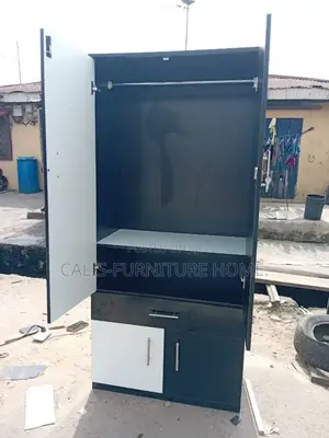 6ft X 32inches Wardrobe. White and Black