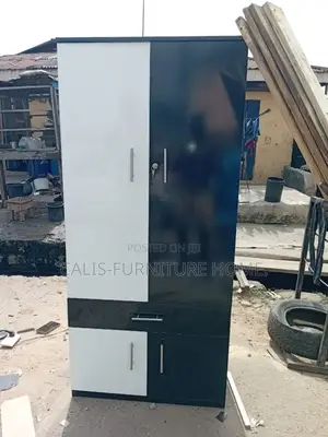6ft X 32inches Wardrobe. White and Black