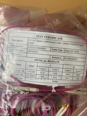 Fiber Optic Patch Cable, Lc-Lc Duplex Om4