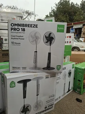 Syinix Rechargeable Fan 18 Inches
