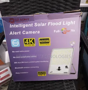 Gz Sonny Intelligent Solar Flood Light Alert Camera