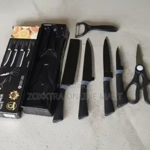 6pcs Corrugated Kitchen Knives Set