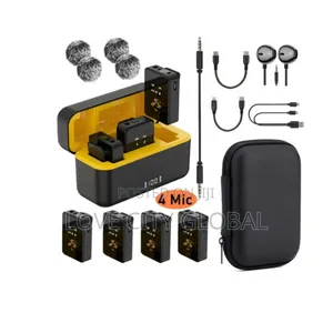 Baiwangli Sx13 4in1 Wireless Microphone Anc Charging Case Lapel Mic