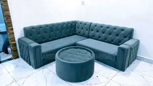L Shaped Chair With Round Center Table
