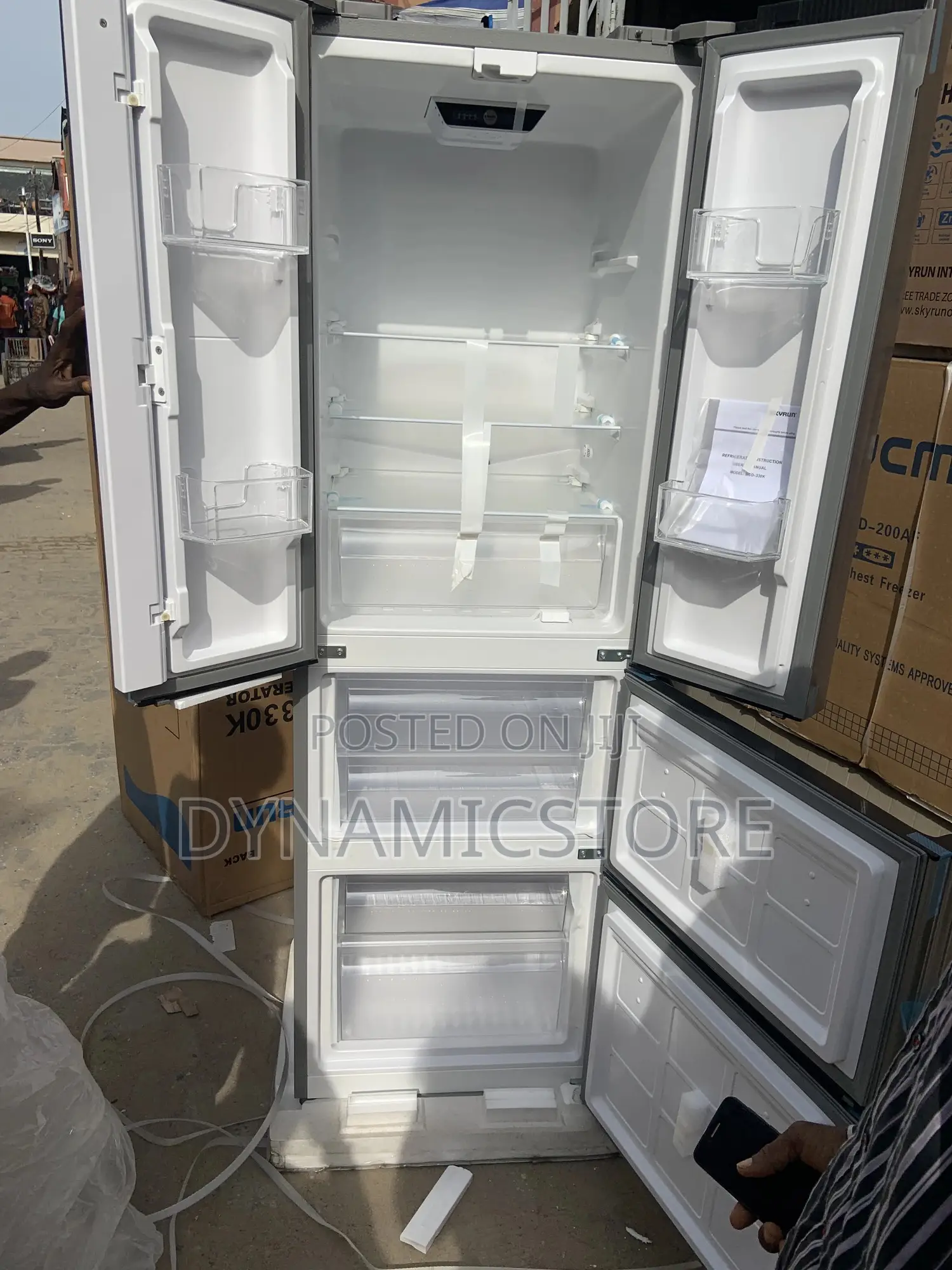 Skyrun Side By Side 330l With Drawers