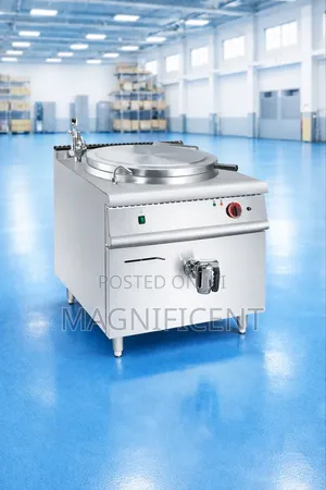 Heavy-Duty Stainless Steel Industrial Tilting Kettle Cooker – Commerci
