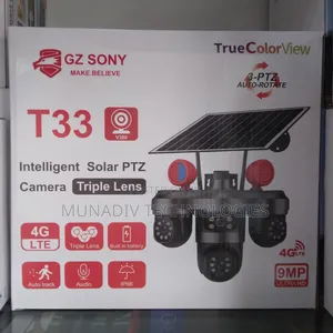 T33 9mp Triple Lens Intelligent Solar PTZ Camera