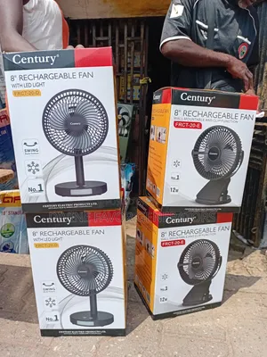 8"Century Rechargeable Solar Fan