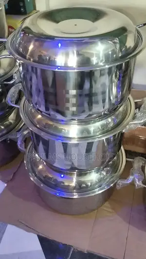 High-Quality Stainless Steel Family Size Cookware Set;34cm 36cm 38cm