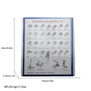 32pcs Locking Edge Pressing Foot Sets