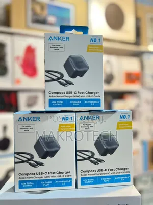 Anker Nano Charger, 45w Fast Charging, Compact And Foldable Plug Usb C
