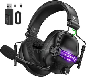 Weseary Wg2 Wireless Gaming Headsets With Mic for Ps5, Pc, Switch, Mac