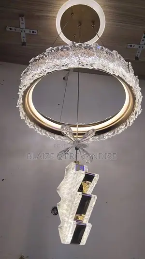 Star Cristal Chandelier 3 Colour Illumination