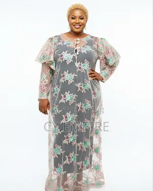Net Lace Dress With Inner