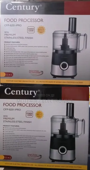 Century 11in1 (1200w) Premium Steel Multifunctional Food Processor
