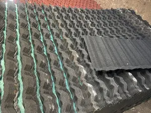 Pure Black Classic Stone Coated Roofing Sheet With 50 Yrs Warranty