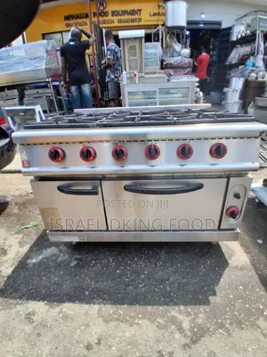 Industrial Fairly Used 6burner Gas Cooker With Oven