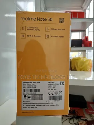 New Realme Note 50 256 GB Black
