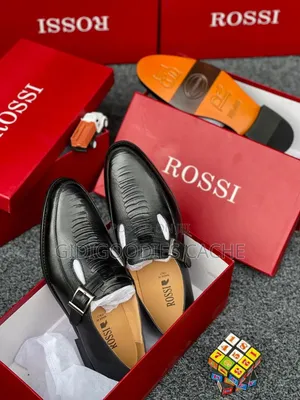 Rossi Men's Shoes Black/Brown Size 40-46