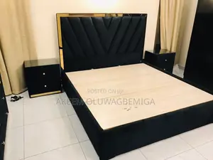 6by6 Bedframe With Bedside Cabinets