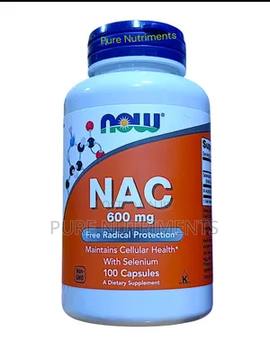 Now N-Acetyl Cysteine Nac 600mg 100 Capsules_ Liver and Lung Detox