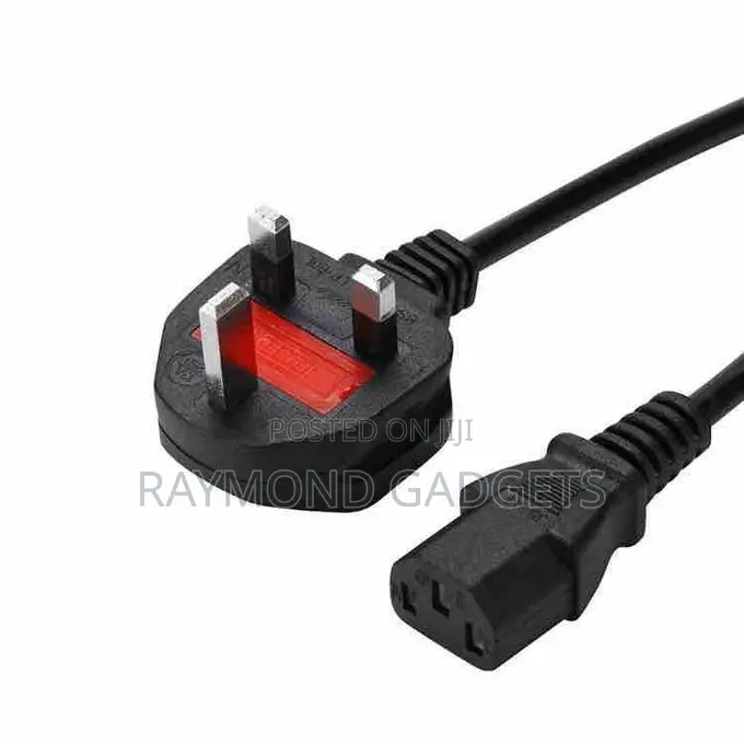 3-pin Power Cable For Laptop & Desktop Pc