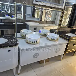 Luxury Double Wash Hand Basin Cabinet