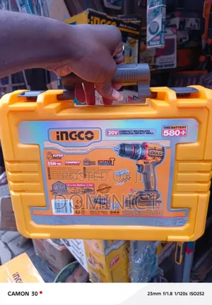 Ingco Compact Brushless Cordless Impact Drill Power Tool Drilling