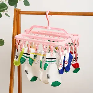 32-Clip Strong and Foldable Drying Rack for Saving Space