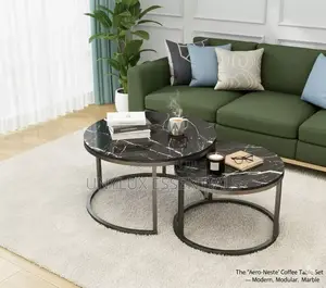 Marble Twin Center Table 80cm and 60cm