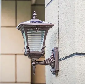 European Solar Outdoor Pillar Lamp