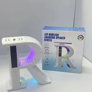 R Shaped Modern Bluetooth Speaker With RGB Led Light