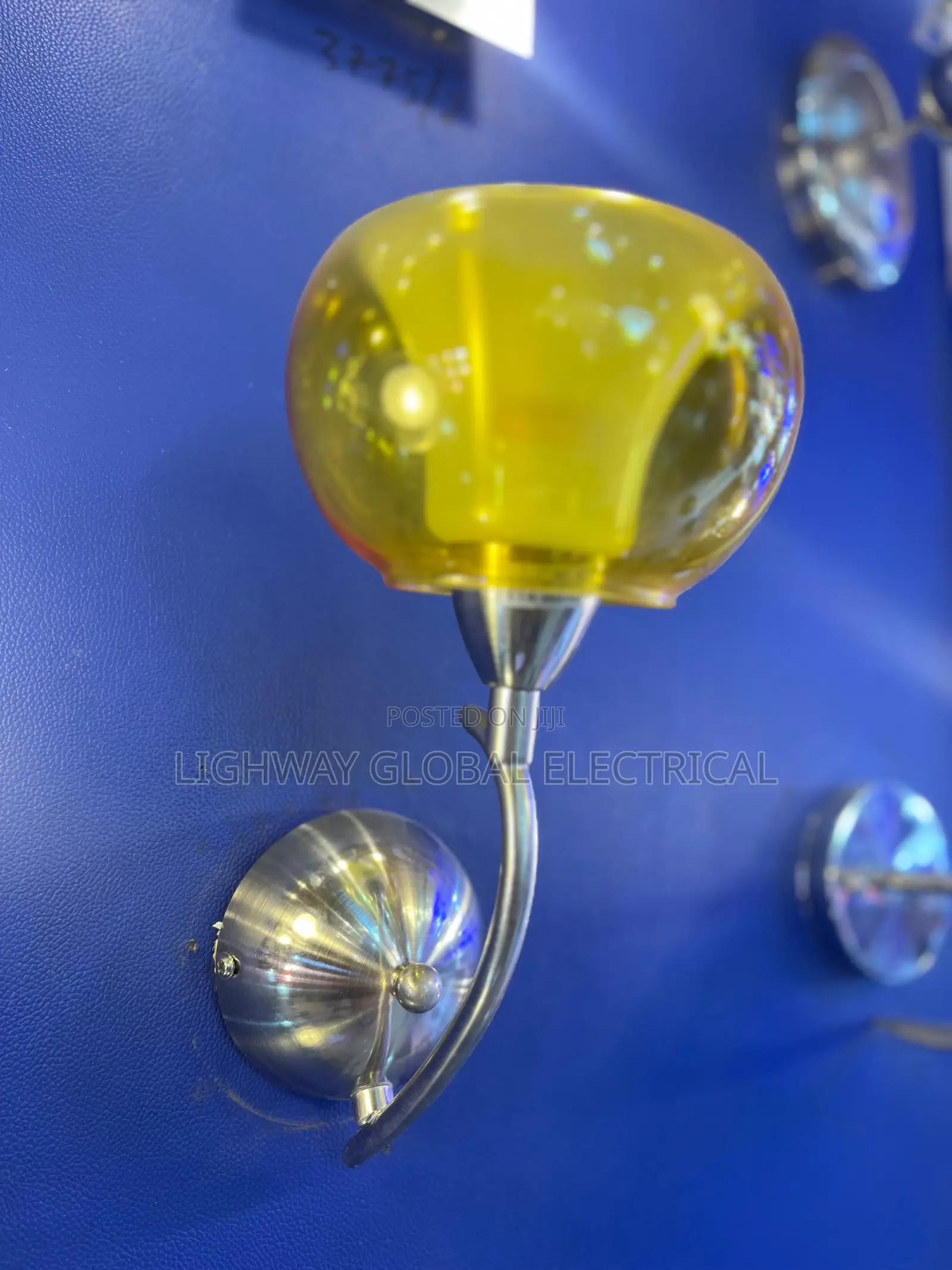 Satin Lite Yellow Wall Bracket Fitting